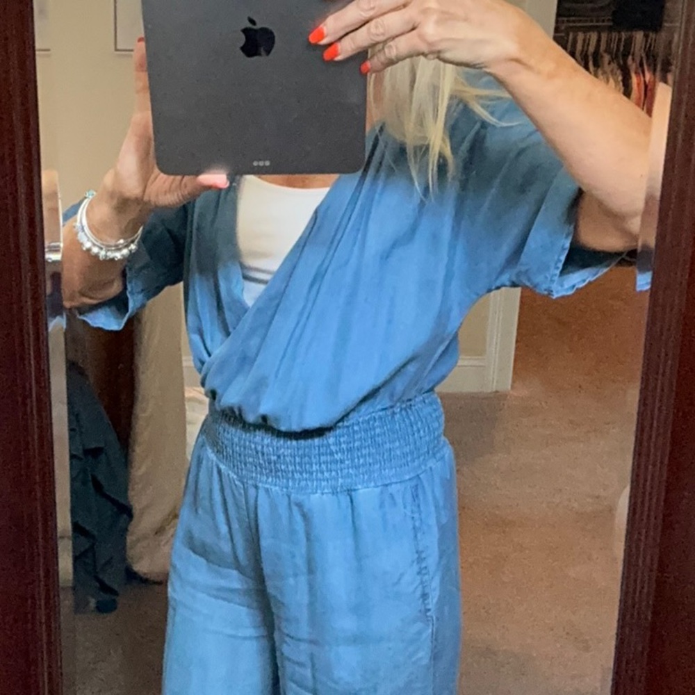 Chambray Jumpsuit - Picture 5 of 9